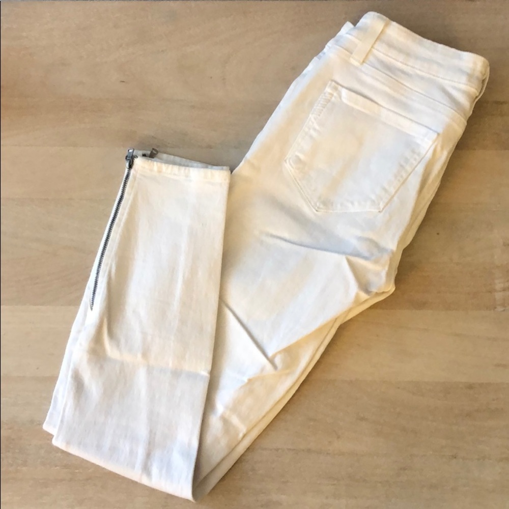 PAIGE Verdugo Ankle White Jeans